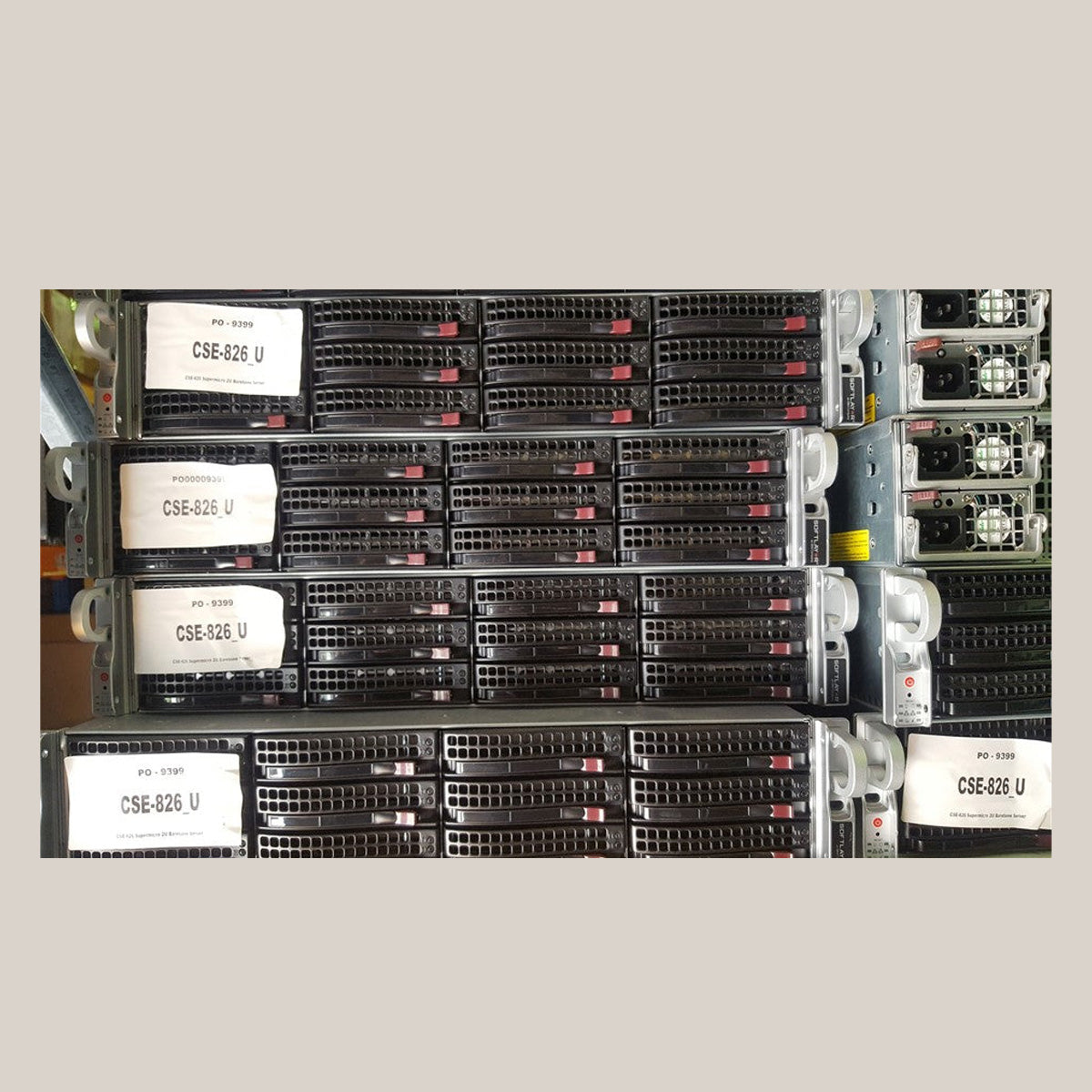 Supermicro 2U-E5-V2CPU CSE-826 M/brd X9Dri-LN4F+ SERVER, 2x E5-2620v2 64GB RAM 12x 300GB SAS 15K Hard disk drives HDD No cables or rail kits included BOM-00003969