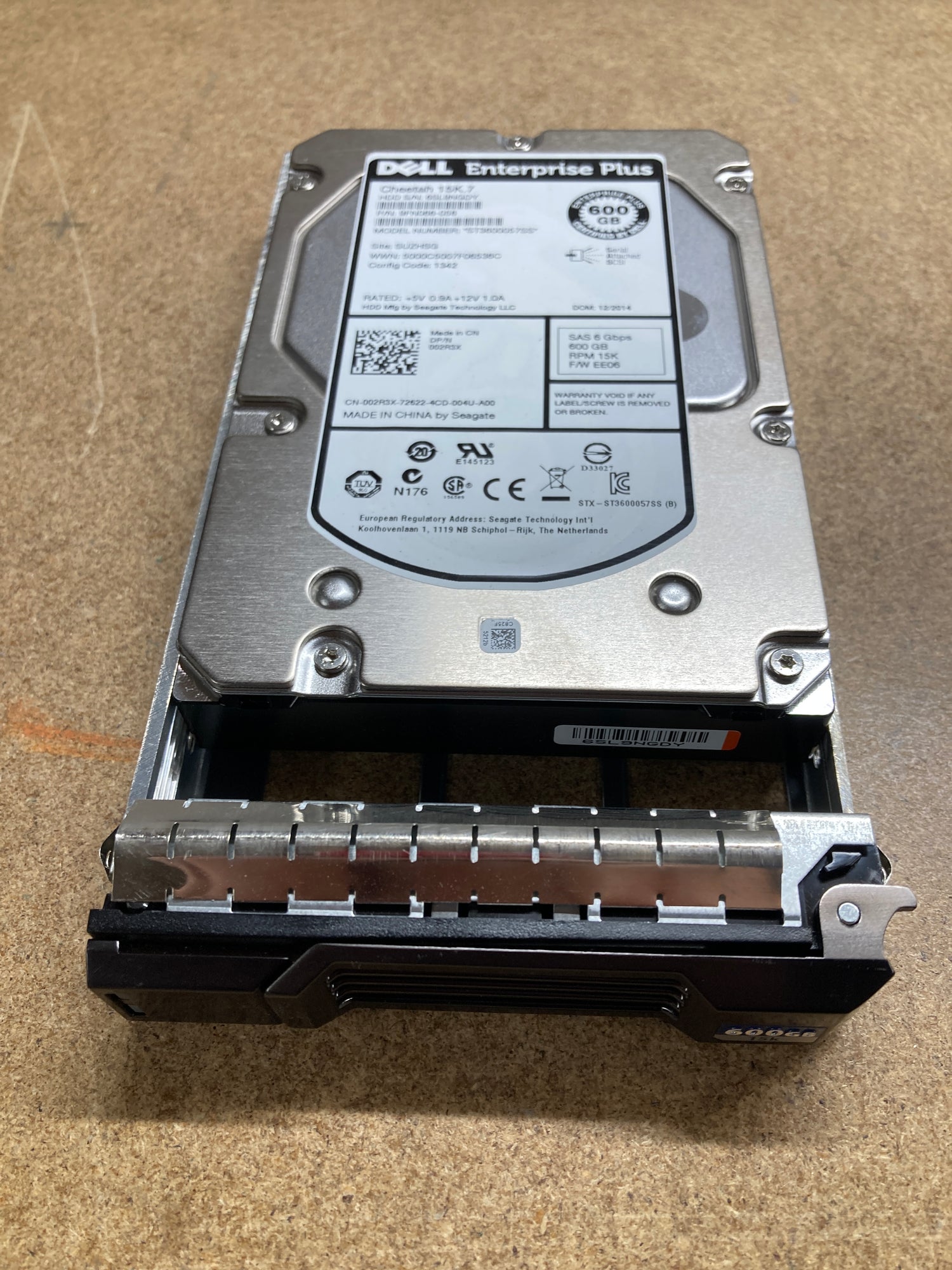 02R3X SC200 Dell Compellent 600GB 15K RPM SAS 6Gbps Internal 3.5inch Hard Disk Drive 2nd :: Alt () Other //