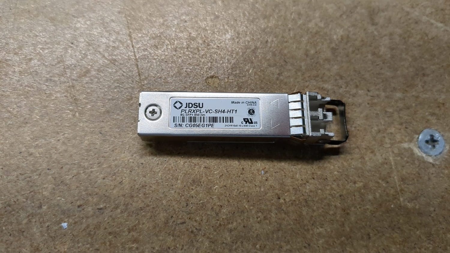 PLRXPL-VC-SH4-HT1 JDSU 8Gb 850nm Fiber Channel SFP+ Transceiver 2nd :123123-001: Alt (583718-001) Other /EFXXXXX, 516803-003, 63596847-001/