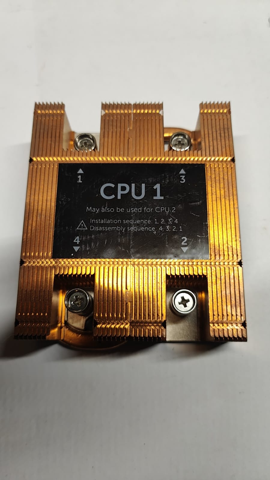 DELL POWEREDGE M630 (WIDE) HIGH PERFORMANCE HEATSINK FOR CPU1 PN:0CPC1C:2nd :: Alt () Other //