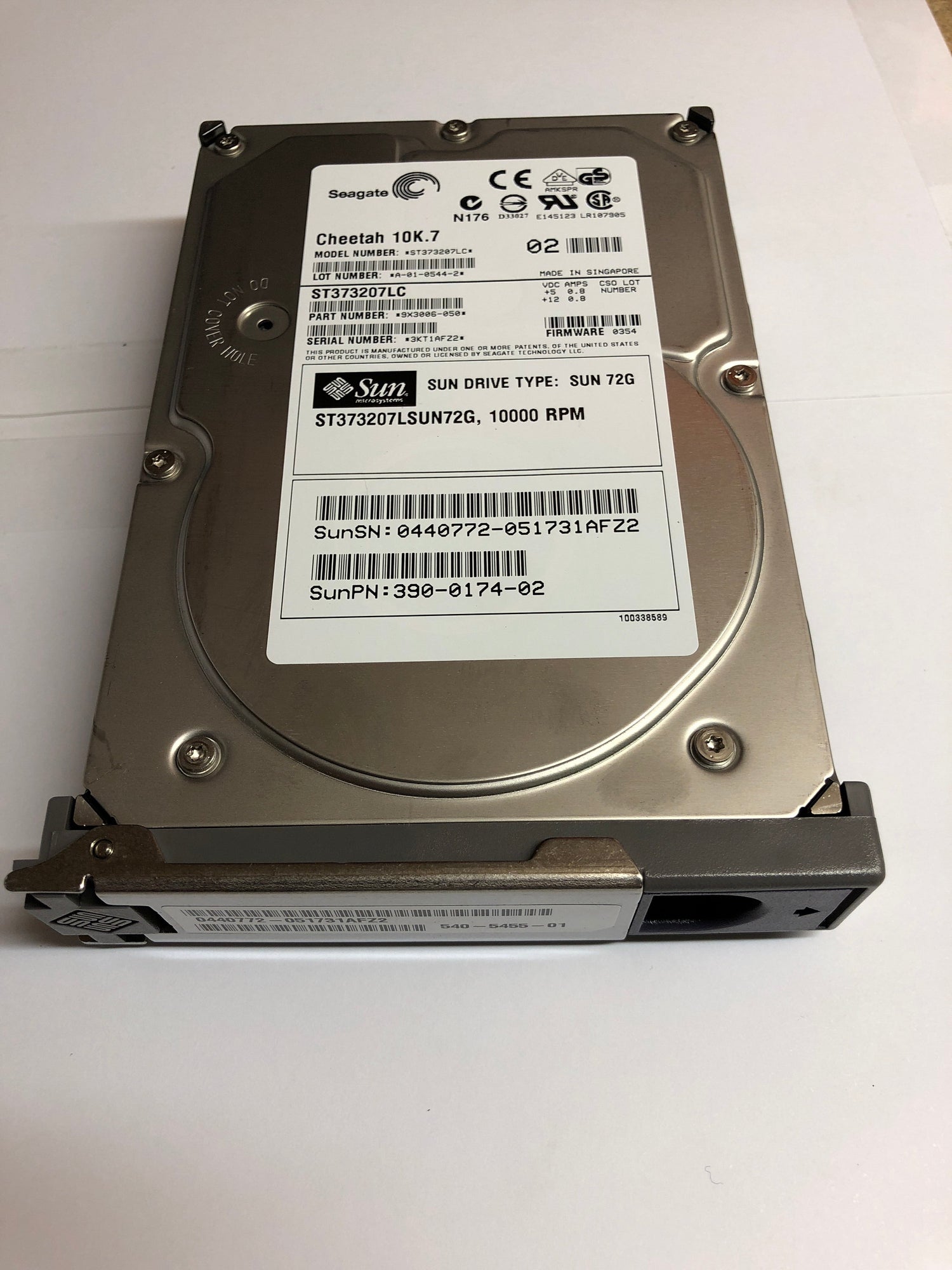 Sun Seagate 72GB U320 10K SCSI Hard Disk Drive