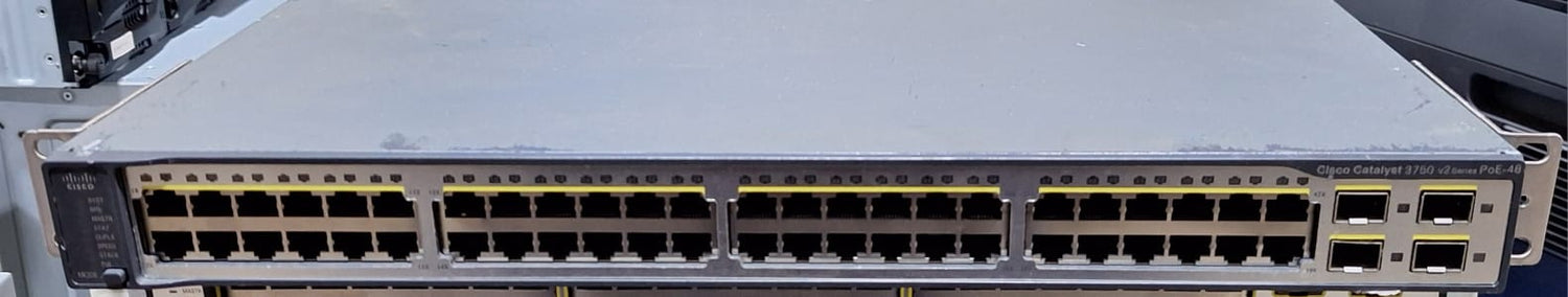 Cisco Catalyst 3750 v2 Series PoE-48 WS-C3750V2-48PS-S V02 Ethernet Switch 2nd :: Alt () Other //