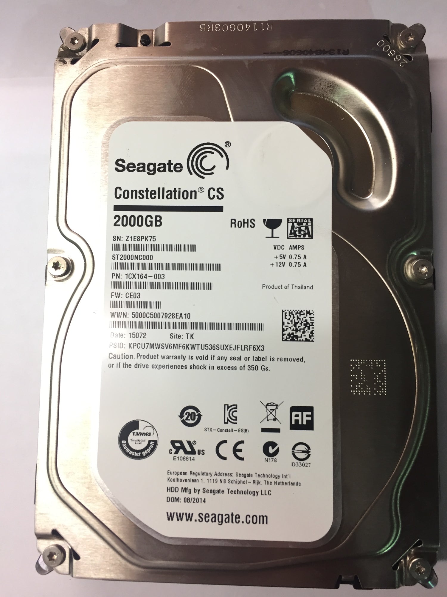 ST2000NC000 Seagate 2TB Constellation CS HDD 3.5 7.2K 6Gbps 2nd :: Alt () Other //