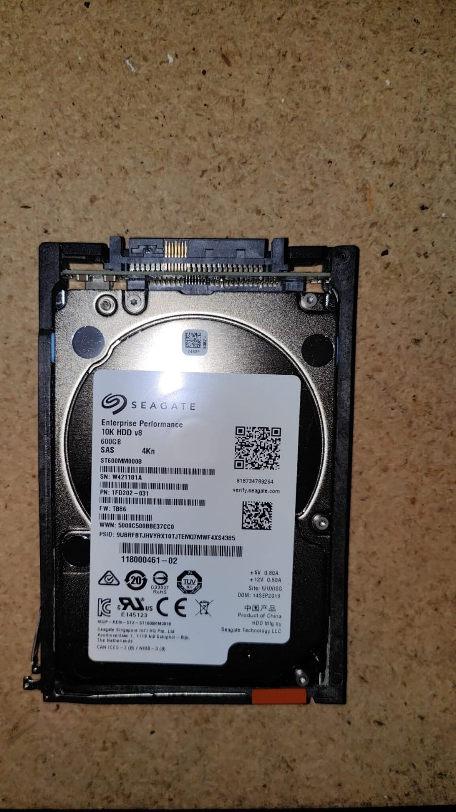 005051631 EMC 600GB 10K SAS 2.5" 12G UNITY D3-2S10-600 2nd :: Alt (D3-2S10-600 005051634) Other //