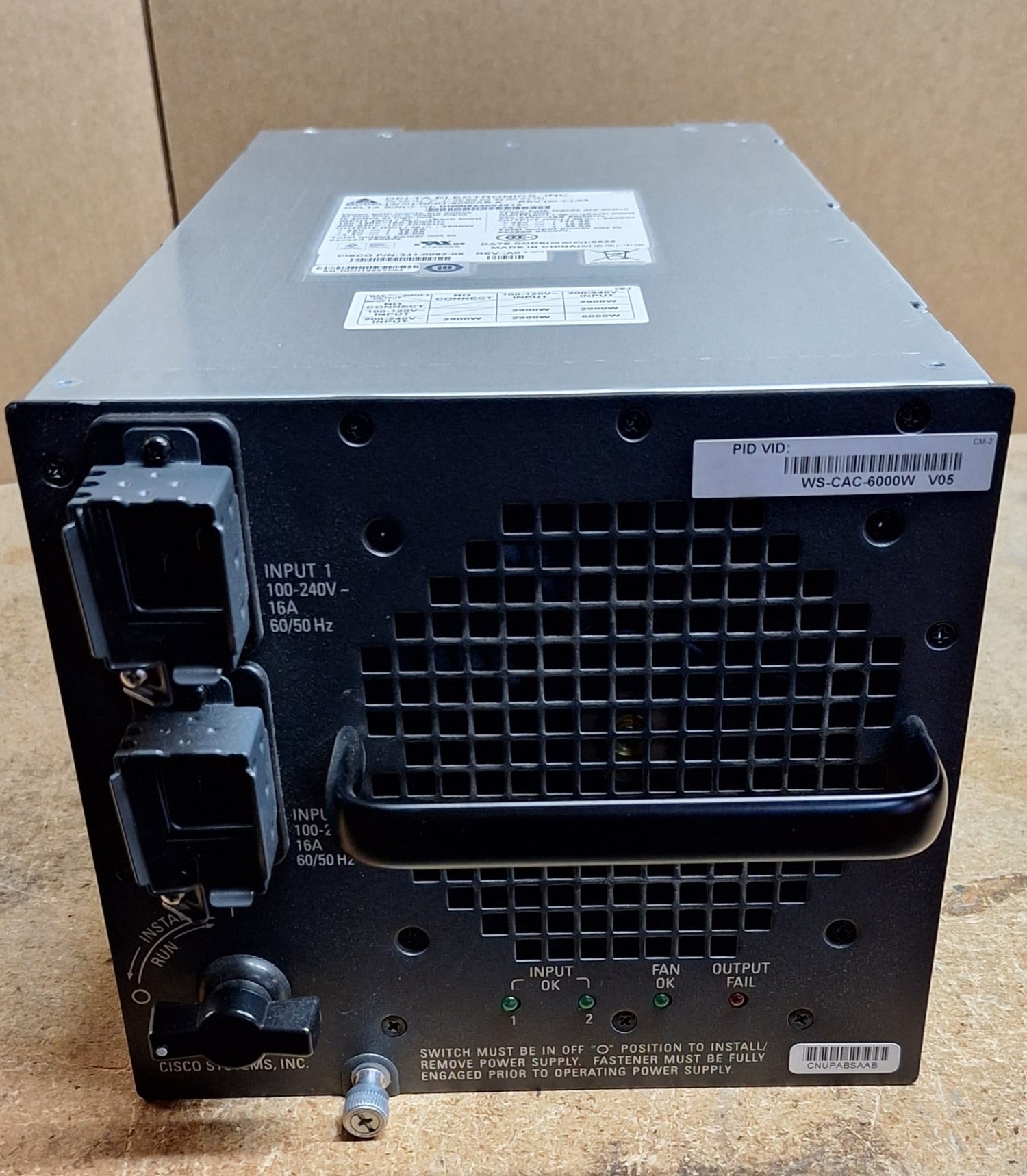 Cisco 341-0092-05 6000W PSU Catalyst 6500 2nd :: Alt () Other //