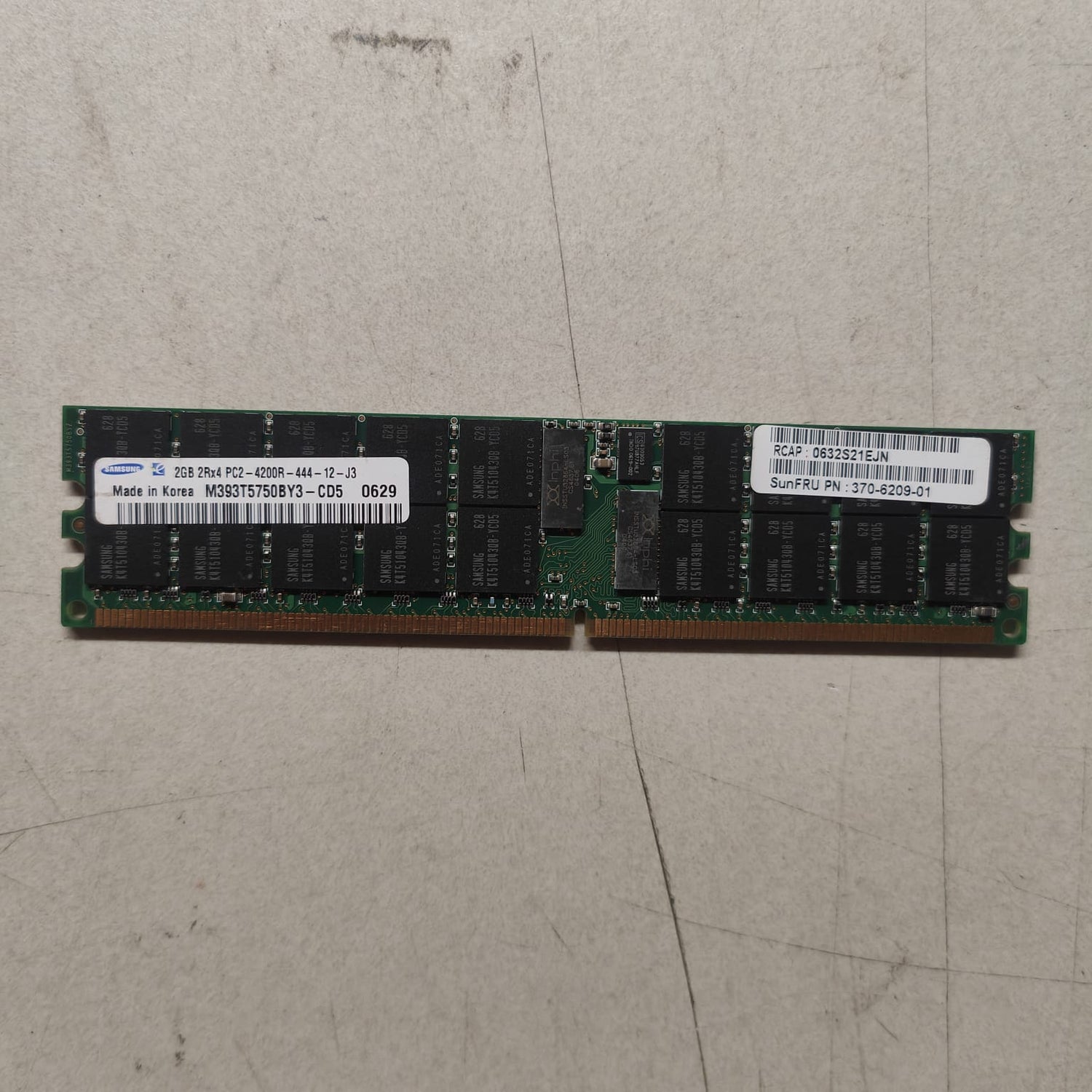 SUN 370-6209 Memory RAM 2GB DDR2 2Rx4533MHz PC2-4200R DIMM 2nd :: Alt () Other /HYS72T256220HR-3 cf00370-6209/