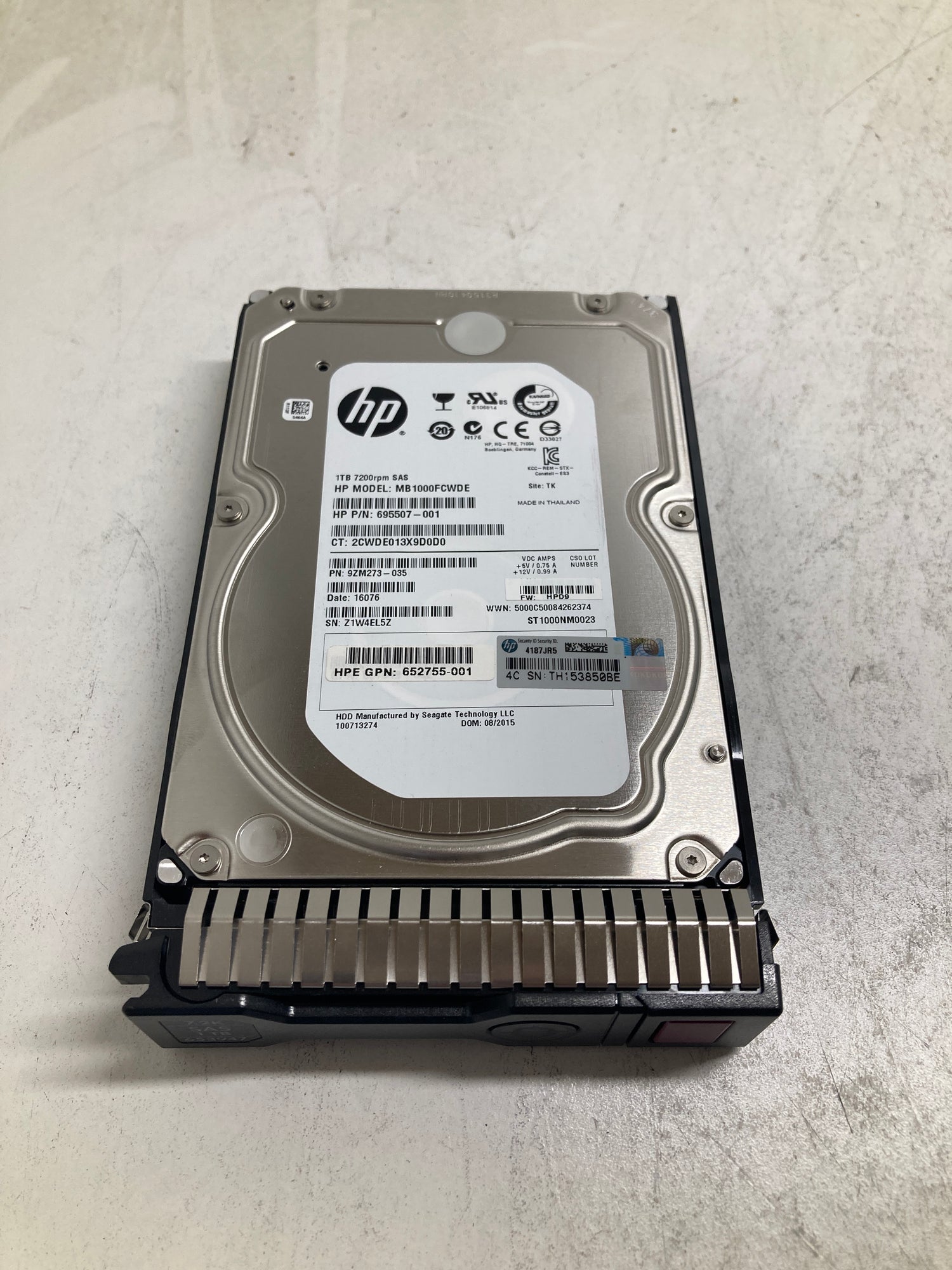 HP 1TB 6G SAS 7.2K-rpm 3.5inch  3.5inch  SC Midline Hard Disk Drive  653947-001  649327-001  507613-001 PN:652753-B21 2nd :652753-B21: Alt () Other //