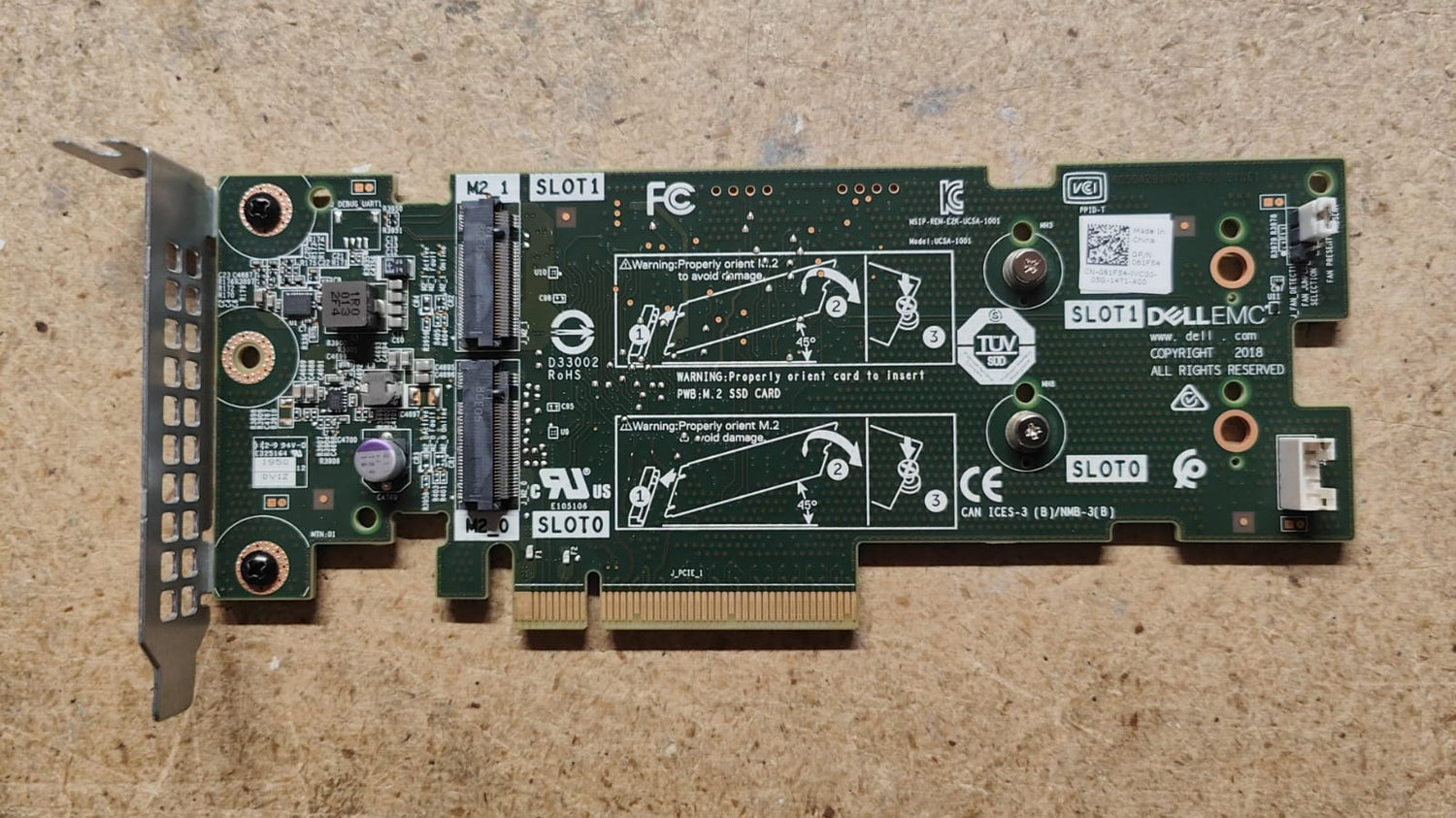 61F54 Dell SSD M.2 PCIe X2 Solid State Storage Adapter Card 2nd :: Alt () Other //