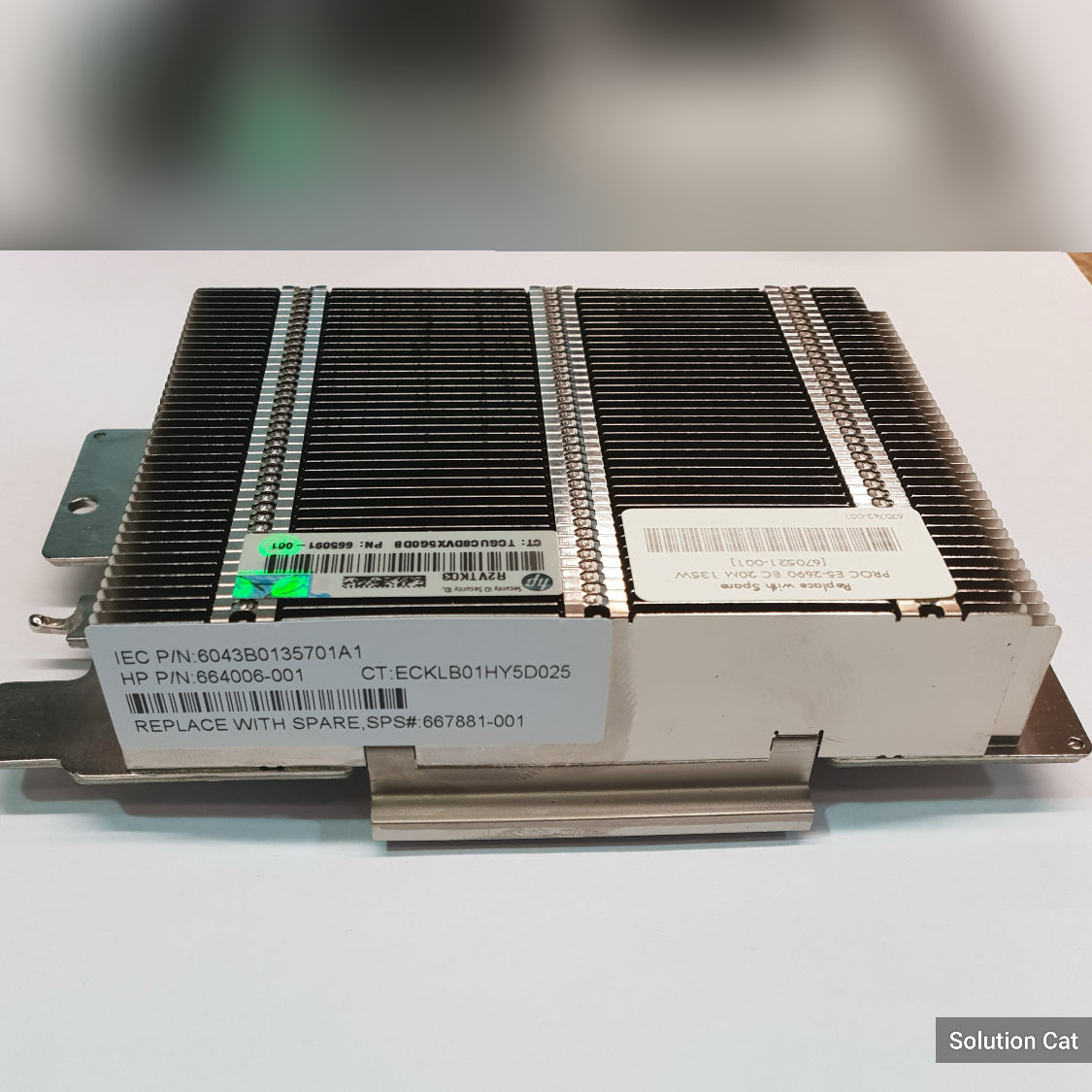 667881-001 HP 667881-001 DL360 Gen 8 Performance Latch type Heatsink 664006-001 2nd :: Alt () Other //