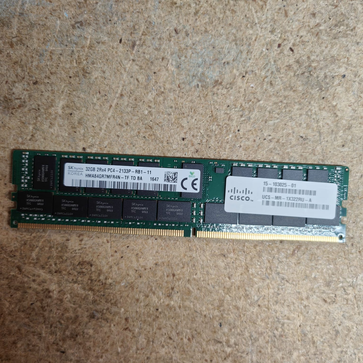 CISCO 32GB DDR4 2Rx4 PC4-2133P 2nd :UCS-MR-1X322RU-A: Alt (M393A4K40BB0-CPB0Q) Other /M393A4K40BB0-CPB0Q/