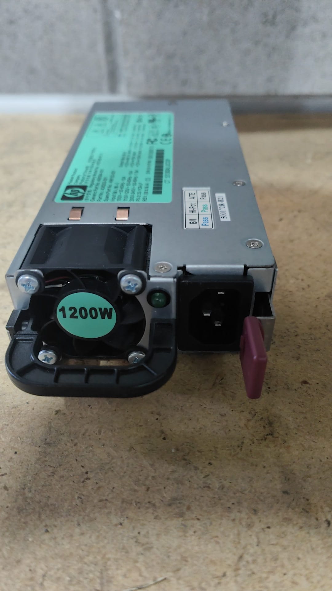 HP 12 volt 1200w Power Supply  438203-001 498152-001 PN:500172-B21 2nd :500172-B21: Alt () Other //