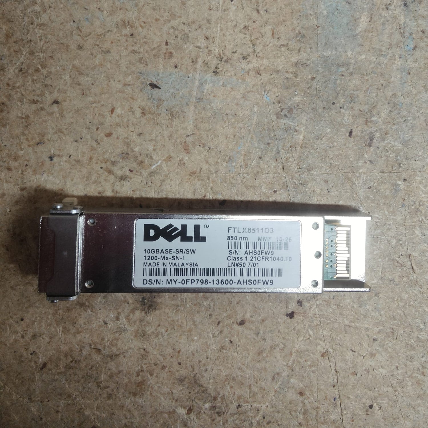 Dell 10GB GBIC XFP Transceiver Module FP798 2nd :FP798: Alt () Other //
