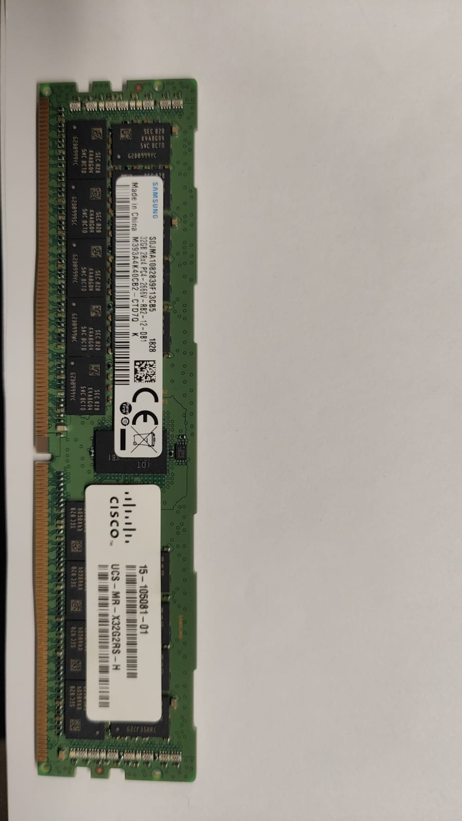 UCS-MR-X32G2RS-H  CISCO 32GB PC4-21300 DDR4-2666MHz MEMORY 2nd :: Alt () Other /15-105081-01 TN78Y M393A4K40CB2 /