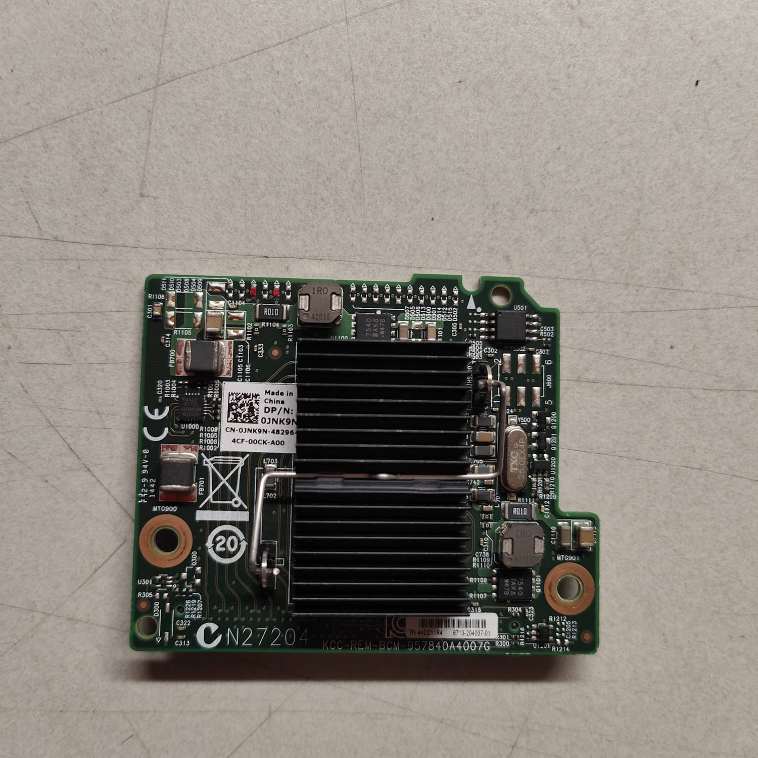 Dell 10GBE 4 Port Network Daughter Card for M620 M630 PN:JNK9N 2nd :JNK9N: Alt (TKR5K) Other //
