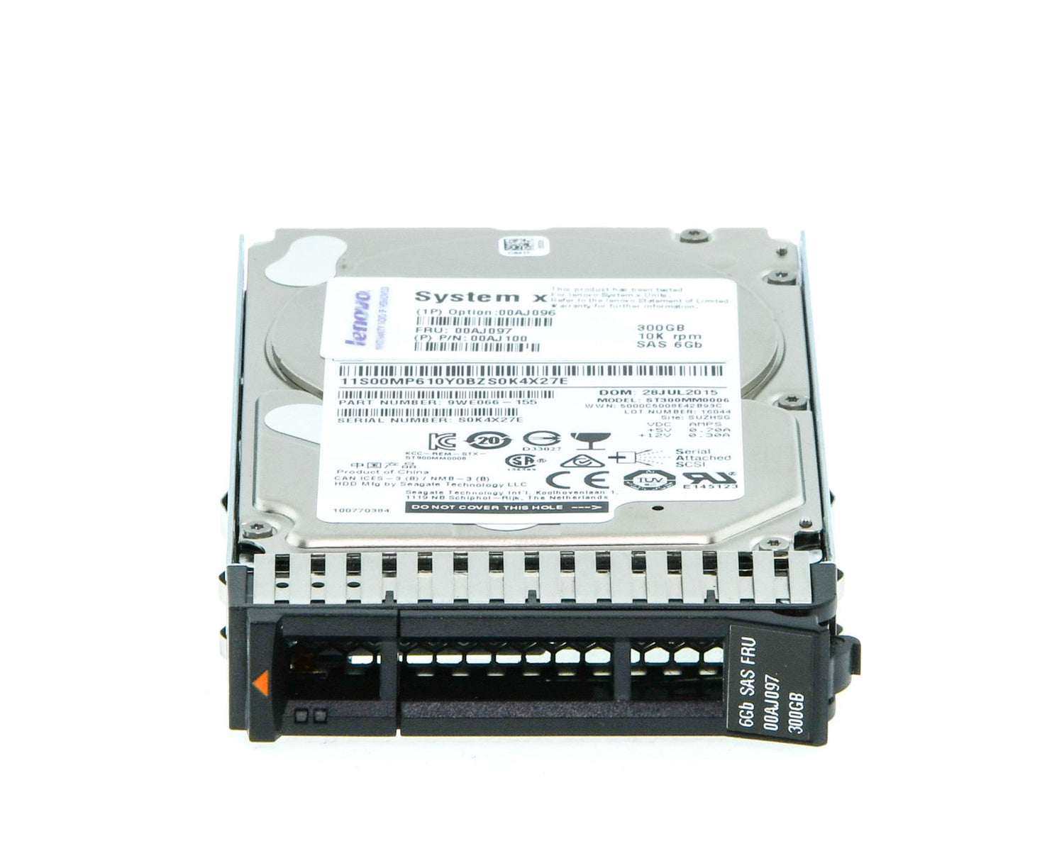 00AJ097 IBM Lenovo 300GB 10K 6G SFF Hard Disk Drive 2nd :00AJ096: Alt () Other //