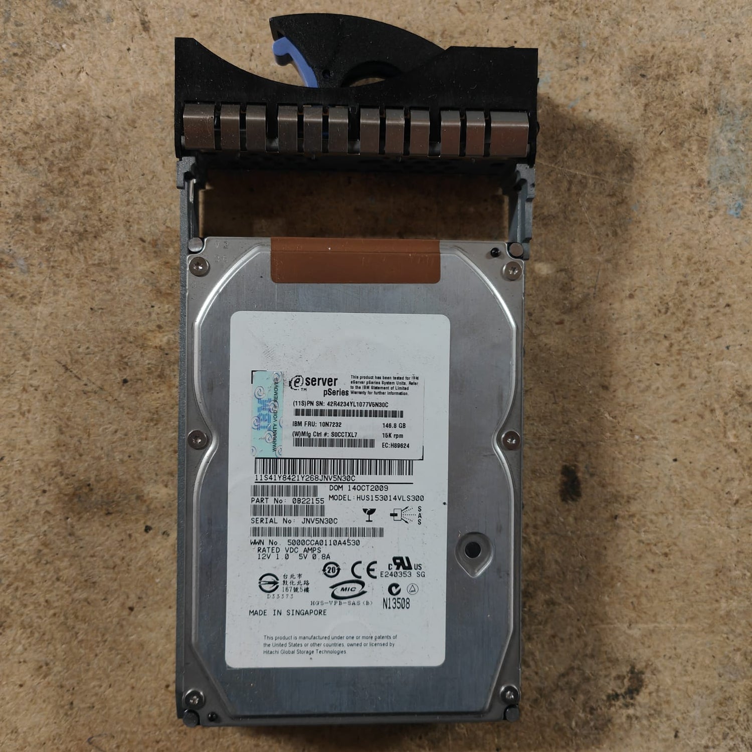IBM RS/6000 146GB 15K SAS pSeries P6  10N7203 10N7204 42R4234 PN:10N7232 2nd :10N7232: Alt () Other //