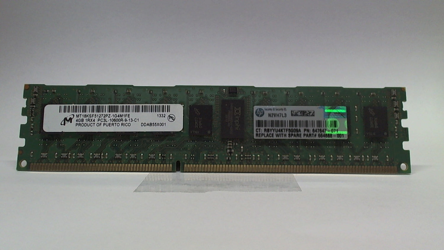 HP 4GB 1Rx4 PC3L-10600R-9-10-C2 Register DL380 G8p G8 DL360 664688-001 RAM PN:647893-B21 2nd :647893-B21: Alt () Other /M393B5270DH0-YH9 647647-071/