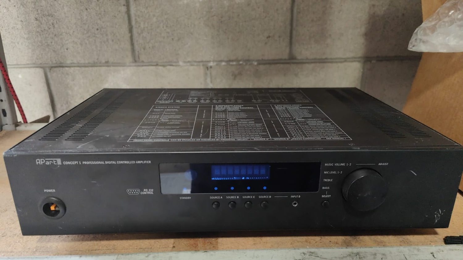 APart RS232 Concept 1 Profession Digital Control System Stereo Amplifier 2nd :: Alt () Other //
