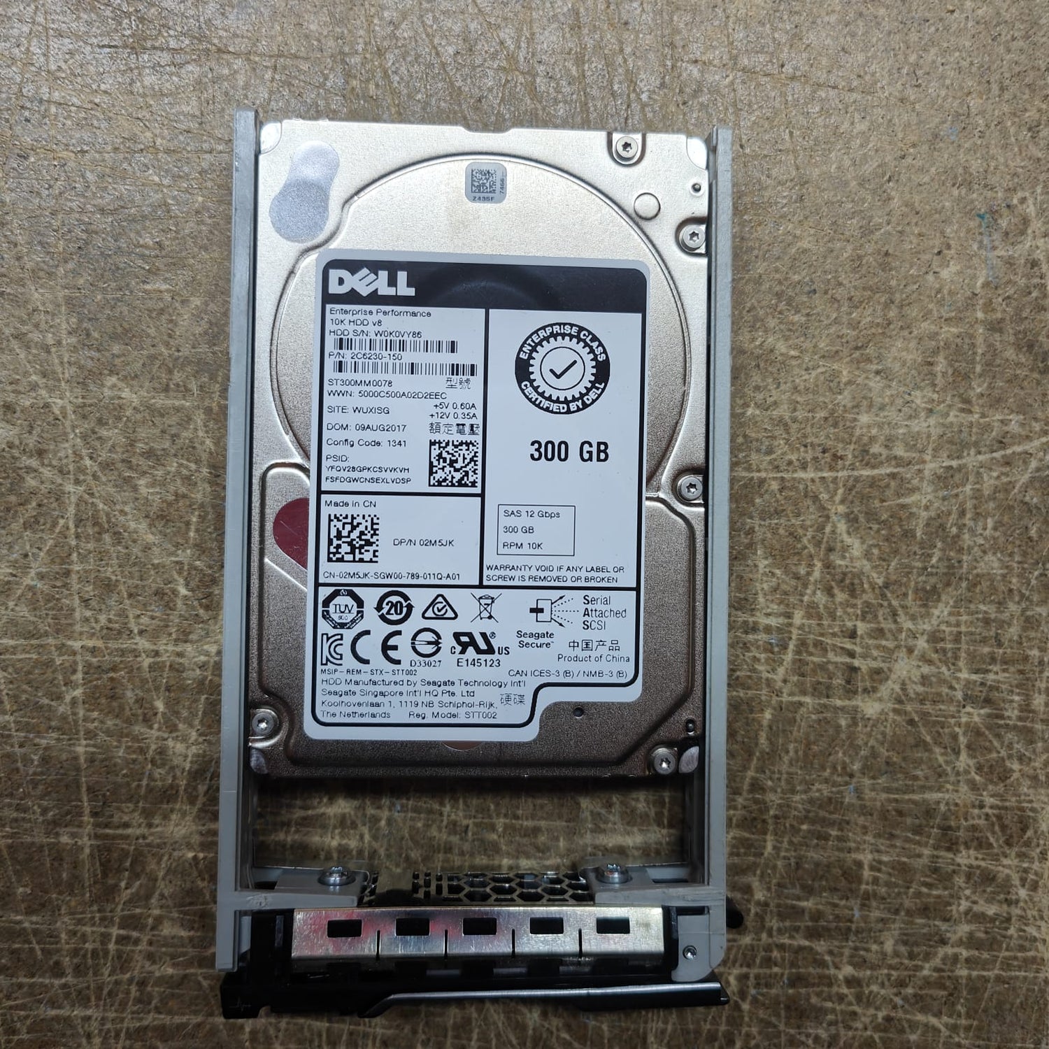 DELL 02M5JK 300GB 10K 12G 2.5 SFF G11 G12 G13 HARD DISK DRIVE 2nd :: Alt () Other /2C6230-150 W0K0VY86 ST300MM0078/